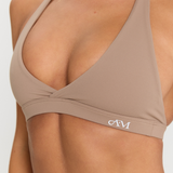 Latte Micro Halter Crop