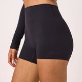 Black Subtle Scrunch Bike Short 4"
