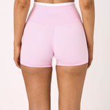 Strawberry Layered Subtle Scrunch Bike Short 4"