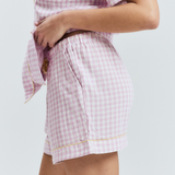 Purple Gingham PJ Shorts