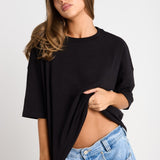 Black Oversized Tee