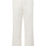 White Low Waist Tailored Pant