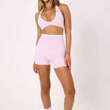 Strawberry Layered Subtle Scrunch Bike Short 4"