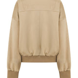 Sand Faux Suede Harper Jacket