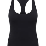 Black Built-in-Bra Tank