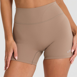 Latte Subtle Scrunch Bike Short 4"