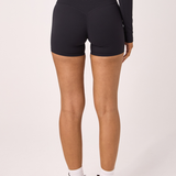 Black Subtle Scrunch Bike Short 4"