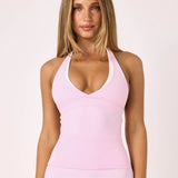 Strawberry Layered Halter Top