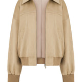 Sand Faux Suede Harper Jacket