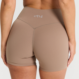 Latte Subtle Scrunch Bike Short 4"