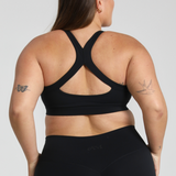 Black Cross Back Crop