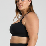 Black Cross Back Crop
