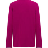 Mulberry Ribbed Long Sleeve PJ Top