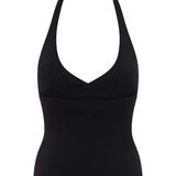 Black Active Halter Top