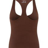 Brown Built-in-Bra Tank