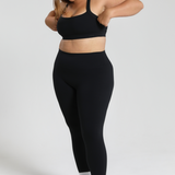 Black Cross Back Crop