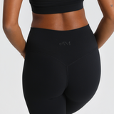 Black Subtle Scrunch Leggings