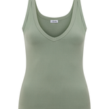 Sage Low Scoop Tank Top