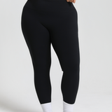 Black Subtle Scrunch Leggings