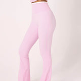 Strawberry Layered Subtle Scrunch Flared Legging