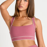 Rose Cross Back Crop