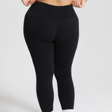 Black Subtle Scrunch Leggings