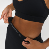 Black Subtle Scrunch Leggings