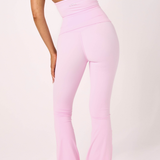 Strawberry Layered Subtle Scrunch Flared Legging