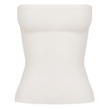 White Strapless Tank Top