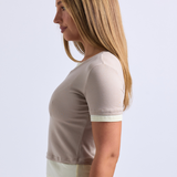 Latte/Yellow Layered Baby Tee