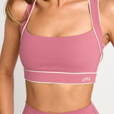 Rose Cross Back Crop