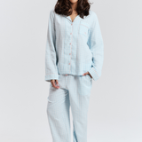 Blue Gingham Long PJ Pant