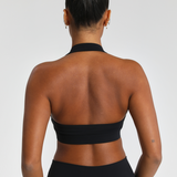 Black Halter Crop