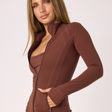 Brown Zip Jacket