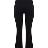 Black Fold Over Flared Pant