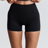 Black Subtle Scrunch Bike Short 4"
