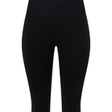 Black Fold Over Capri