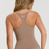 Latte Thin Strap Racerback Tank