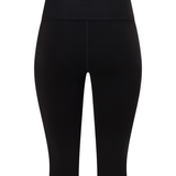 Black Fold Over Capri