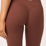 Brown Subtle Scrunch Legging