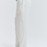 Blue Floral Long PJ Pants