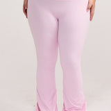 Strawberry Layered Subtle Scrunch Flared Legging