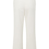 White Low Waist Tailored Pant