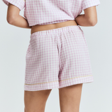Purple Gingham PJ Shorts