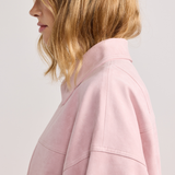 Blush Pink Faux Suede Harper Jacket