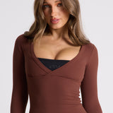 Black Thin Strap Crop