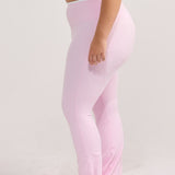 Strawberry Layered Subtle Scrunch Flared Legging