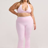 Strawberry Layered Subtle Scrunch Flared Legging