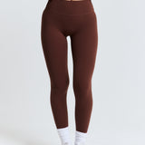 Brown Subtle Scrunch Legging