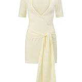 Eden Wrap Tie Mini Dress